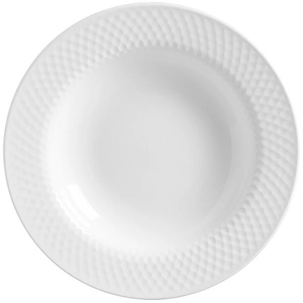 Prato fundo em cerâmica Split White Alleanza 25 cm