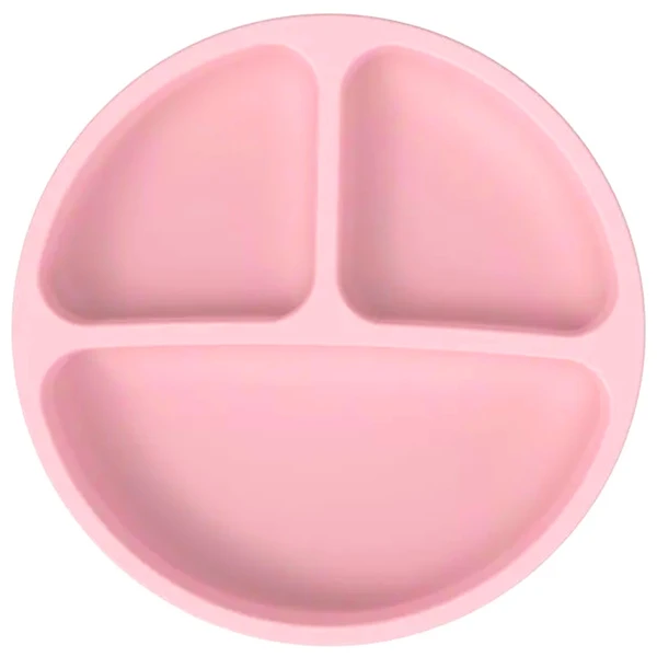 Prato infantil de silicone com divisórias 20,2x20,2x3,4