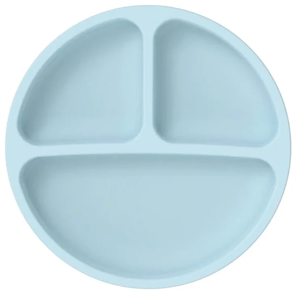Prato infantil de silicone com divisórias 20,2x20,2x3,4