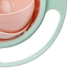 Prato mágico giratório para bebês com giro 360º - verde com rosa