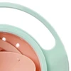 Prato mágico giratório para bebês com giro 360º - verde com rosa