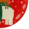 Prato natalino para sobremesa em melamina com estampa Animais 20 cm