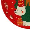Prato natalino para sobremesa em melamina com estampa Animais 20 cm