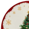 Prato natalino raso em melamina com estampa Árvore de Natal 25,5 cm