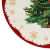 Prato natalino raso em melamina com estampa Árvore de Natal 25,5 cm