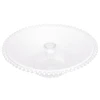 Prato para bolo com pé de cristal Pearl Wolff 31x11