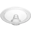 Prato para bolo com pé de cristal Radial Lyor 32x32x10
