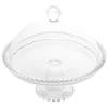 Prato para bolo com pé e tampa de cristal Pearl Wolff 20x18