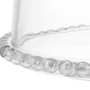 Prato para bolo com pé e tampa de cristal Pearl Wolff 31x25