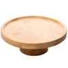 Prato para bolo de bambu com pé Lyor 20x7