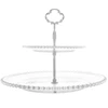 Prato para doces de cristal Pearl 2 andares Wolff