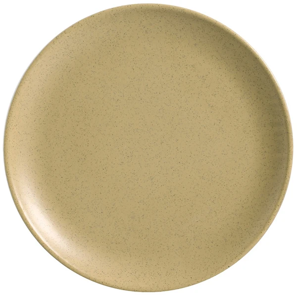 Prato para sobremesa em cerâmica Coup Organic Sand Alleanza 21 cm
