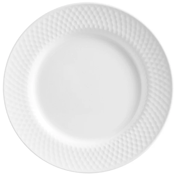 Prato para sobremesa em cerâmica Split White Alleanza 21 cm