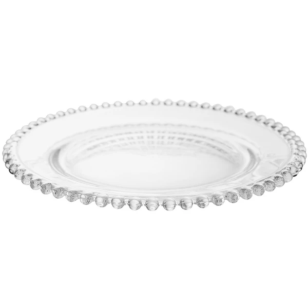 Prato para sobremesa em cristal Pearl Wolff 20 cm