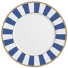 Prato raso em cerâmica Stripe Azul Alleanza 29 cm