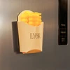 Prendedor para embalagem aberta em formato de batata frita French Fries Lyor 6 unidades