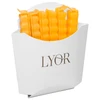 Prendedor para embalagem aberta em formato de batata frita French Fries Lyor 6 unidades