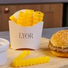 Prendedor para embalagem aberta em formato de batata frita French Fries Lyor 6 unidades