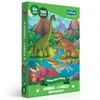 Quebra-cabeça Reino dos Dinos 100 peças