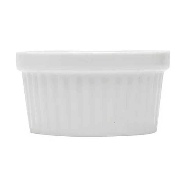 Ramequim Classic em porcelana branca Lyor