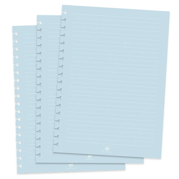 Refil para caderno inteligente Mini Smart DAC 13,8x20 48 folhas - azul