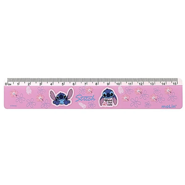 Régua escolar Stitch Disney Molin 15 cm