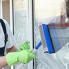 Rodo para limpeza de vidros com esponja acoplada 93 cm