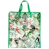 Sacola de compras estampada reutilizável com alta capacidade 44,5x49,5x19,5
