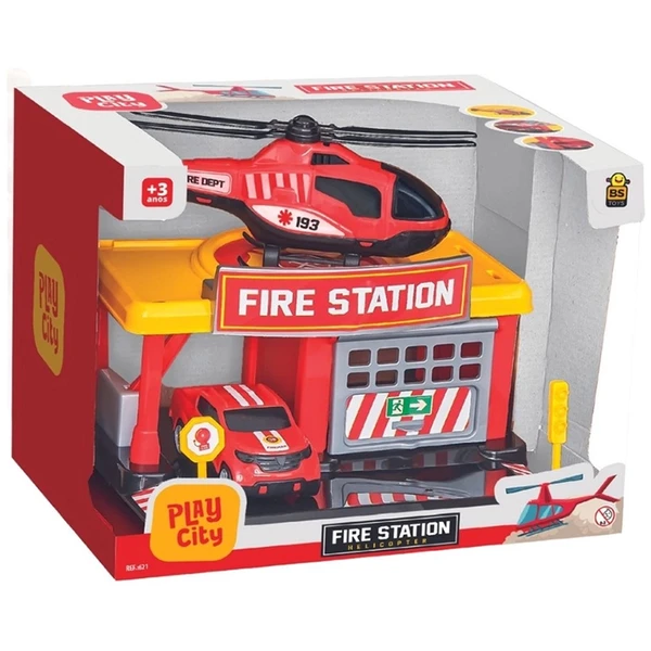 Sede do Corpo de Bombeiros Fire Station Helicopter
