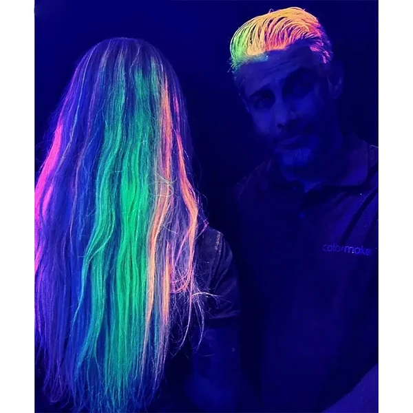 Spray para cabelo laranja neon Colormake 50 ml
