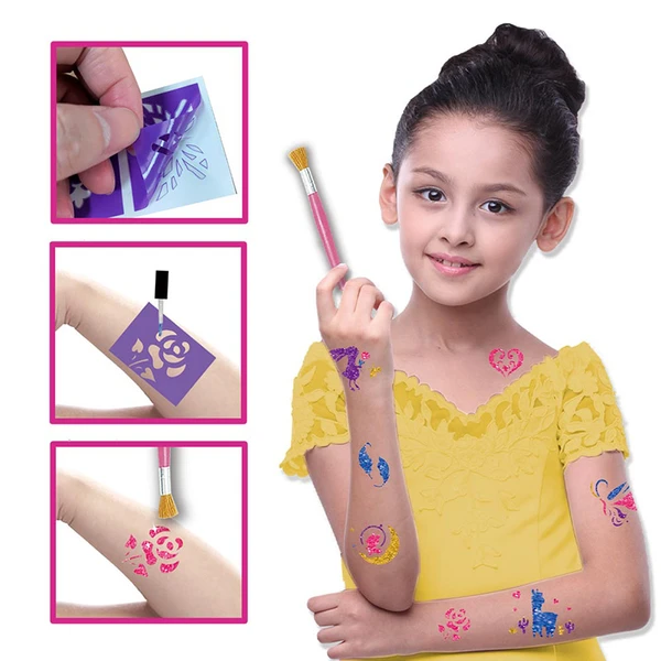 Stencil adesivo Tattoo Collection Glitter Plus