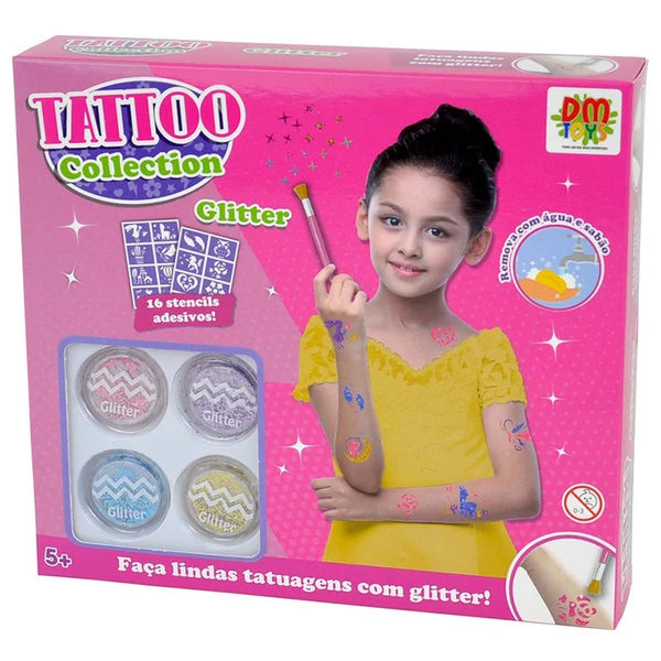 Stencil adesivo Tattoo Collection Glitter Plus