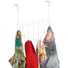 Suporte de aço para porta com 7 ganchos branco Arthi 32x10,3x31,4