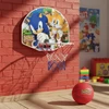 Tabela e Cesta de Basquete infantil com bola Sonic The Hedgehog SEGA 25x20