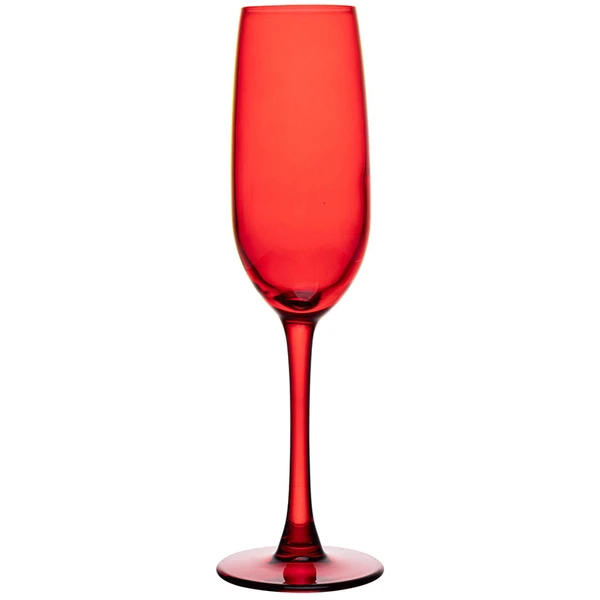 Taça de vidro para champanhe Gourmet vermelha Lyor 200 ml