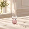 Taça de vidro para champanhe com base de esfera Bubble rosa 300 ml