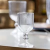 Taça de vidro para licor em vidro canelado Lines Lyor 75 ml