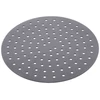 Tapete de silicone para fritadeira Air Fryer e fogão de indução redondo cinza Lyor 18,5 cm