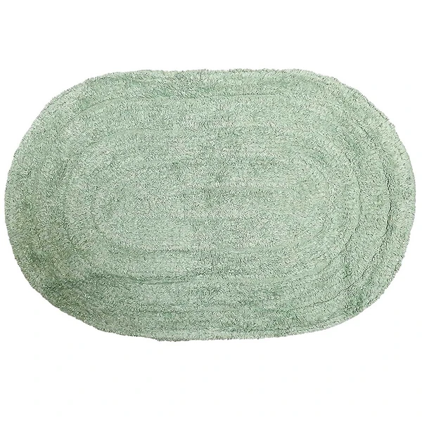 Tapete oval de algodão fofinho 40x60