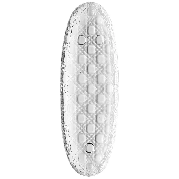 Travessa oval de cristal Vichy Lyor 40,2x13,5x3,3