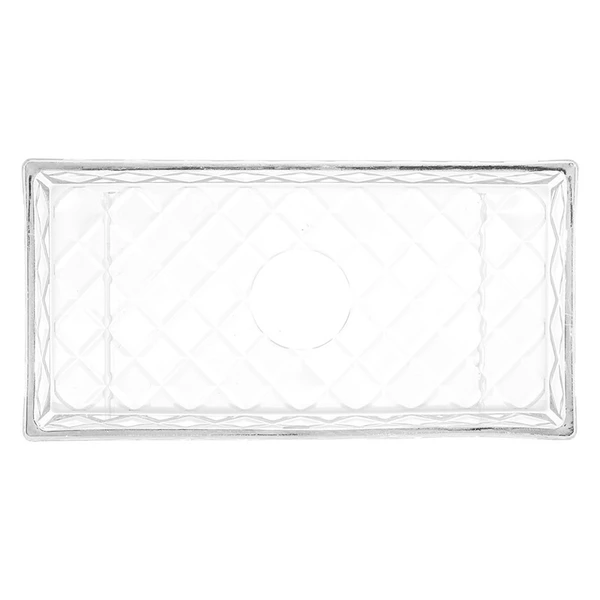 Travessa retangular de vidro Diamond Lyor 28,5x14,5x2