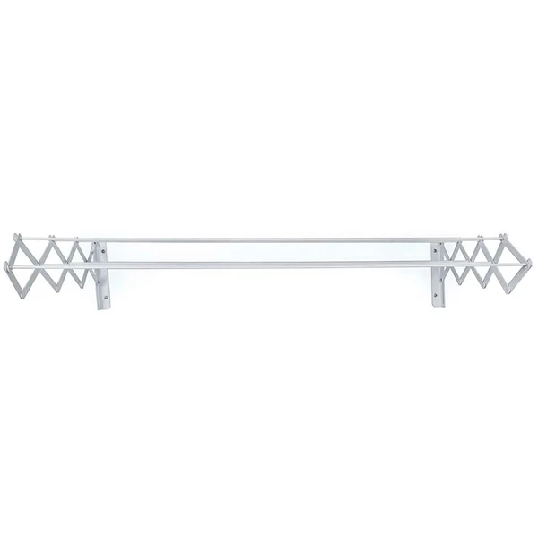 Varal sanfonado em aço branco 42x80x16 suporta 10 kg