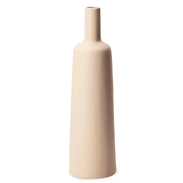 Vaso de cerâmica Garrafa bege Mart 12x34