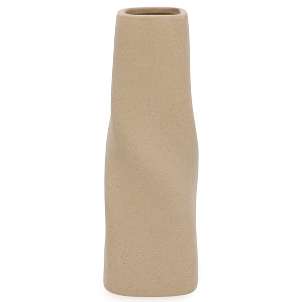 Vaso de cerâmica torcida areia Mart 12x12x35