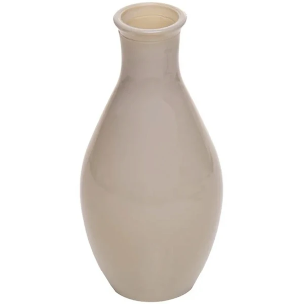 Vaso de vidro cinza Dália Lyor 14,5x7