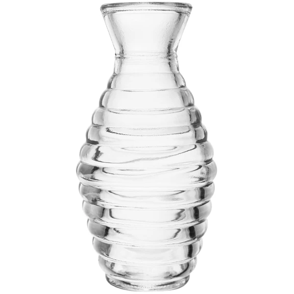 Vaso de vidro texturizado Lyor 6x6x11,5