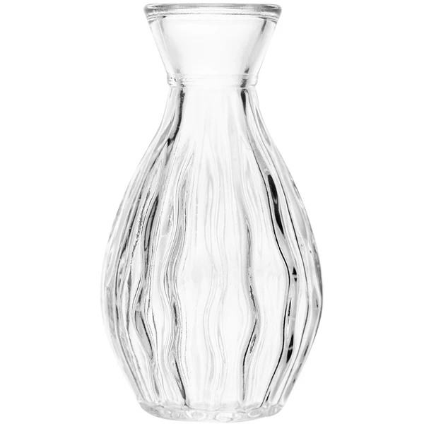 Vaso de vidro texturizado Lyor 6x6x11,5