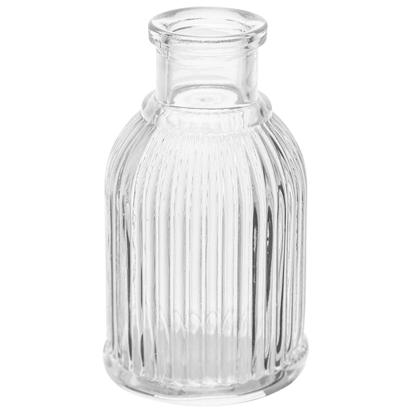 Vaso de vidro texturizado canelado Lines Lyor 5,5x5,5x9,5