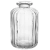 Vaso de vidro texturizado canelado Lyor 6x6x10