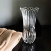 Vaso de vidro texturizado com bordas onduladas Tulipa Lyor 10x10x19